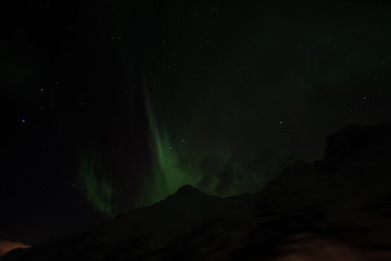 Naklejka na ściany i meble Northern Europe Norway Northern lights aurora