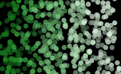 Bokeh on black background. Festive atmosphere. Decoration of new Year and Christmas holidays. Highlights on a black background.