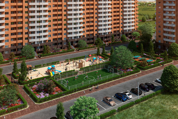 Play ground / Play yard in Appartment / Residental complex 
