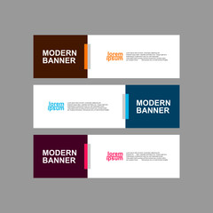 vector abstract design banner web template