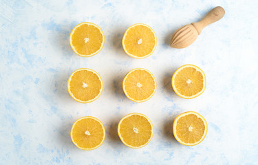 Making a fresh and healthy orange juice