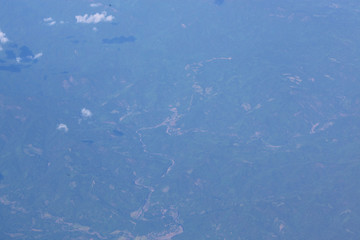 view from airplane window