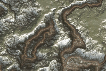 Abstract raster pattern texture with flowing stone surface in gray