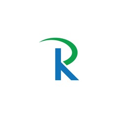 K or R letter logo