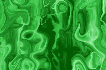 Abstract background imitation malachite rock formation with the effect of movement white and green shades