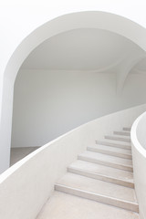 Modern elegant Staircase curve Architecture details.