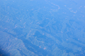 view from airplane window