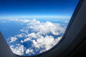 view from airplane window