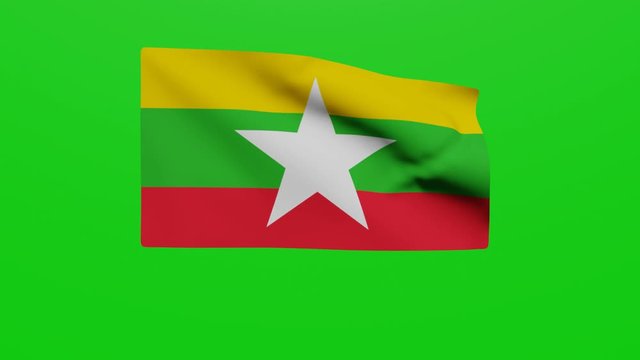 Bandera Myanmar. V&iacute;deo