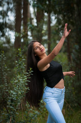 young woman dancing