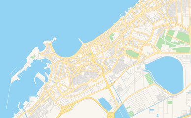 Printable street map of Alexandria, Egypt