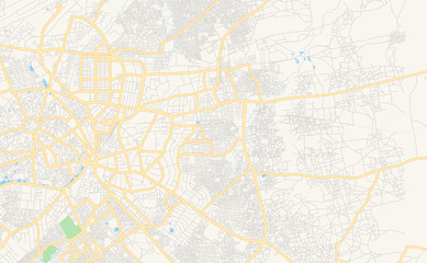 Printable street map of Kano, Nigeria