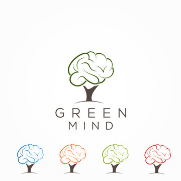 Brain And Tree Logo