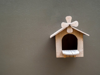 decorative wood bird house;home concept