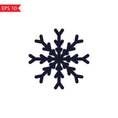 New year snowflake icon Vector