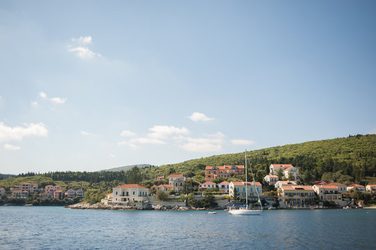 view of old town in kefalonia