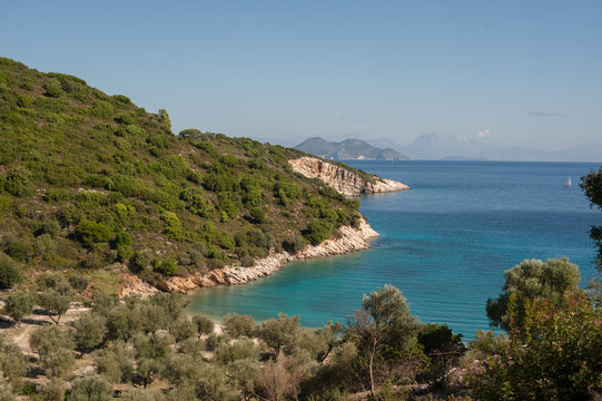 view of the island in mediterranean sea
