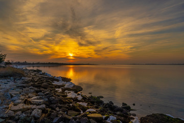 Obraz premium Sunset at Jones Beach