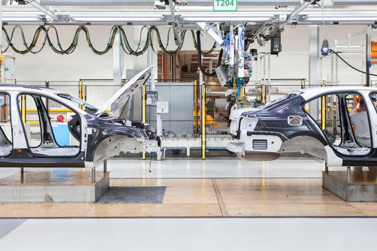 Assembly line of a czech car manufacturer