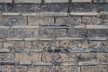 Ancient and ancient earthen walls in Japanese temples