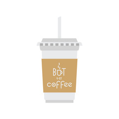 But first coffee. Lettering quote for cafe.