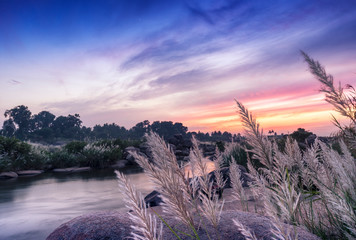 sunset by the river - 302239567