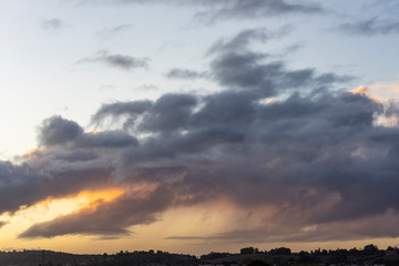 Fototapeta premium beautiful sunrise in the south of France