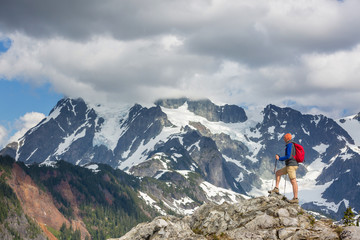 Fototapeta premium Hike in mountains