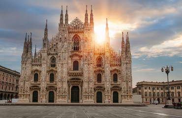 Milan Cathedral - (Duomo di Milano (Milan Cathedral) and Piazza del Duomo in Milan)