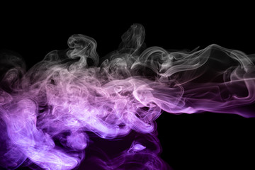 Smoke colorful &black for background