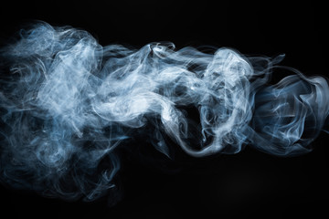 Smoke colorful &black for background