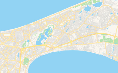 Printable street map of Pikine, Senegal