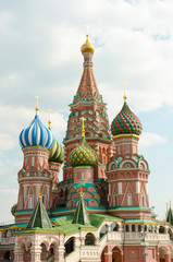 Fototapeta na wymiar Saint Basil's Cathedral (Moscow, Russia) Vertical orientation.