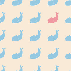 seal seamless repeat pattern design