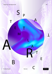 Vector vaporvawe neon adstract poster