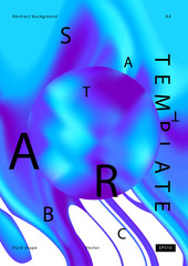 Fototapeta na wymiar Vector vaporvawe neon adstract poster