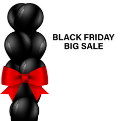 Big sale black friday. Text for advertising and design