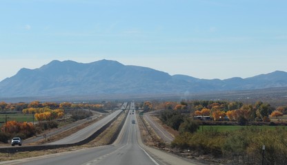 road leading up to mountain