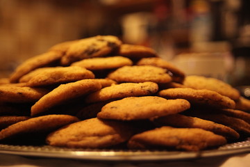 Schoko Erdnuss Cookies