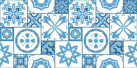 ceramic tile design. seamless pattern. vector