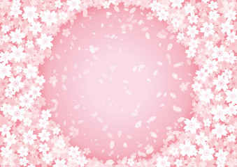桜　背景イラスト
