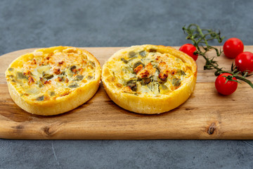 delicious scallops and vegetables pie