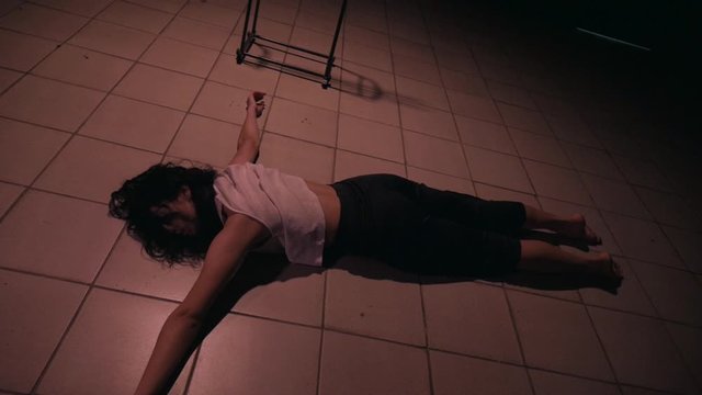 woman, depression, crazy, locked, room, lying, captive, abduction, girlfriend stolen, dark, lantern, prison, lonely, suicide, crazy, jersey, topless, social, upset, hysteria, crying, mirror, boss, bla