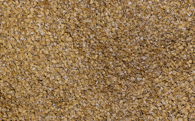 raw oatmeal grains healthy food  background supermarket counter 