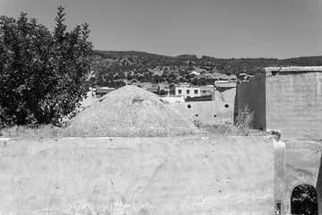 Old buildings in old Moroccan city