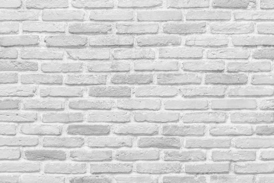 White brick wall Texture Design. Empty white brick Background for Presentations and Web Design. A Lot of Space for Text Composition art image, website, magazine or graphic for design