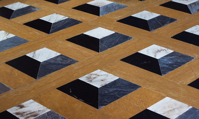 background flooring with geometrical decoration