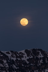 Blood Moon over the swiss Alps