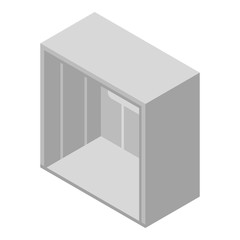 Luggage elevator icon. Isometric of luggage elevator vector icon for web design isolated on white background