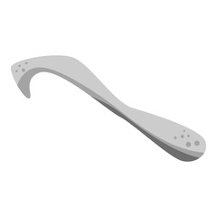 Clavicle bone icon. Isometric of clavicle bone vector icon for web design isolated on white background